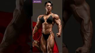 FBB Yan Hong. Beautiful Chinese Muscle Girl flexing and Working Out. Inspiring Champion Career