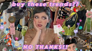 Fashion propaganda I’m NOT falling for / Trends I am SKIPPING!!! 👎👎👎 | Anti-Haul, No buy list