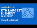 LeetCode 215 | Kth Largest Element in an Array | Heap & QuickSelect Explained