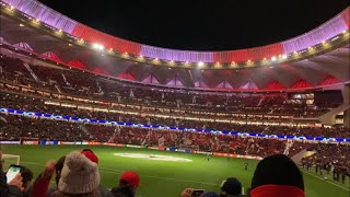 INCREÍBLE INTRO e HIMNO de ATLÉTICO MADRID | Atlético vs Milan | Champions League