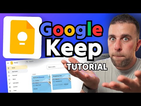 Google Keep for BEGINNERS tutorial 2024