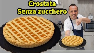 CROSTATA CON FROLLA SENZA ZUCCHERO CON  MARMELLATA ZERO ZUCCHERI.IDEALE PER INTOLLERANTI E DIETE