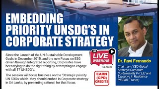 Embedding Priority UNSDG's in Corporate Strategy