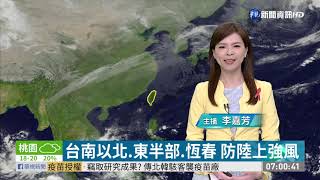 東北季風影響各地偏涼 中南部溫差大｜華視新聞 20201129