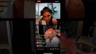 Ari Fletcher \u0026 DreamDoll fighting over Arrogant Tae on IG LIVE 😂🔥🤣