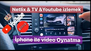 Tüm Carplayli Araçlarda Video Oynatma | Youtube | TV | İphone Jailbreak | Netflix | VW | Seat |Skoda