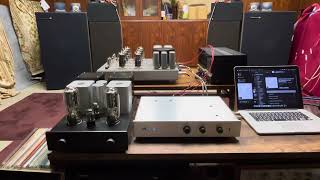 Vacuum tube preamplifier+6c33c OTL+Field coil speaker