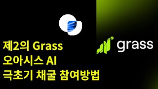 제2의 Grass, 오아시스 AI 채굴, 이번엔 놓치지 않을겁니다. (Next Grass, Oasis AI)