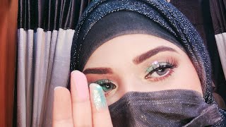 opera chunky glittery eyeshadow tutorial|Eid makeup look|| how to apply opera chunks.