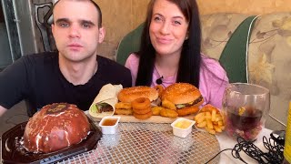 ПРАЗДНИЧНЫЙ МУКБАНГ/ 23 ФЕВРАЛЯ/ БУРГЕР КИНГ/ ТОРТ ЭСКИМО #asmr #eating #mukbang #еда #food