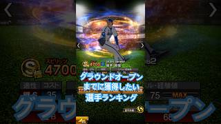 【プロスピA】グラウンドオープンまでに獲得したい選手ランキング！やっぱりあの選手が欲しい！！#ch登録してプロスピaを楽しもう #プロスピa #プロ野球 #野球 #ゲーム実況 #ランキング #ガチャ