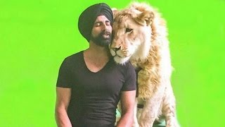 Singh Is Bling | Akshay Kumar Shoots With Real Lion Named Mustafa