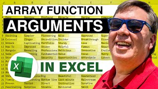 Excel - Mastering Excel Array Formulas: Tips & Tricks for Function Arguments - Episode 632