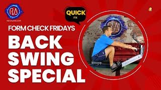 Fix an early back swing in your rowing stroke - Form Check Friday Special