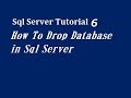 How To Drop Database in Sql Server