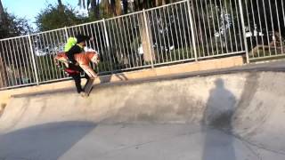 Halloween special skate footy at brookhurst skate park (alex's pool faceplant)