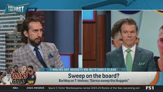 FIRST THING FIRST | Nick Wright reacts to Charles Barkley says T-Wolves gonna sw