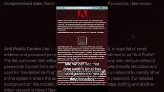 Hacking 101 Are Your Credentials Leaked On The Internet Hacking Tech Cybersecurity Cyber