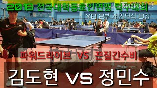 [2018 대학동호인연맹] 김도현 VS 정민수 박빙의 경기