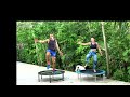 25 minutes live rebounding hiit on a mini trampoline with claire u0026 scott