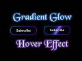 Create Stunning Animated Glow Button using HTML & CSS | Neon Hover Effect