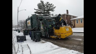 WM 266721 Heil Mack LEU Curotto Can Garbage Truck Ex - Advanced Disposal