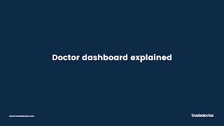Doctor dashboard explained