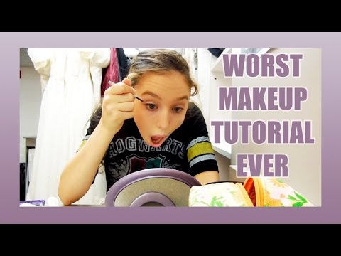 WORST MAKEUP TUTORIAL EVER - YouTube