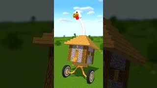 Chicken House on Wheels and Steve - Minecraft animation #minecraft #shorts