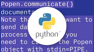 How do I pass a string into subprocess.Popen (using the stdin argument)?