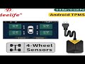 deelife android tpms for car radio dvd player tire pressure monitoring system spare tyre i