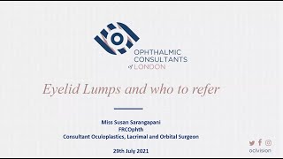 OCL Vision Webinar - Eyelid lumps and who to refer