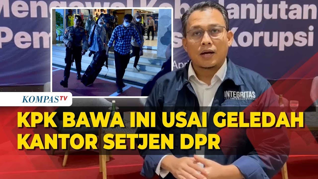 KPK Geledah Kantor Setjen DPR, Bawa Koper Hitam Dan Merah - YouTube