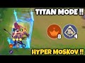 MOSKOV TITAN MODE !! FULL ATTACK SPEED COMBO !! MAGIC CHESS MOBILE LEGENDS