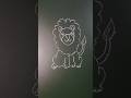 try this lion easy simple lion drawing trick idea for kids only