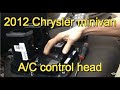 2012 Chrysler Town and Country HVAC control head