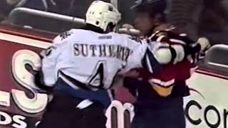 Stephen Weiss vs Brian Sutherby Jan 11, 2003