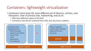 Virtualization and Cloud Computing Lecture 11: Containers