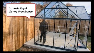 Installing  a Victory Orangery Greenhouse, Mishaps and Error Corrections. Part 1 of 4 #TowneBlvdTiy