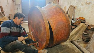 Coppersmith: Steps to making a very large copper cauldron and a masterpiece of copper sheeting⚒️🇮🇷