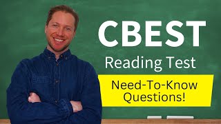 CBEST Reading Test Prep Question Types!