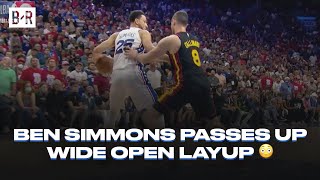 Ben Simmons Passes Up Open Shot Late In 4th Quarter Game 7 vs. Hawks