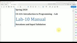 Lab10 V1| for Loop | Komal Arif