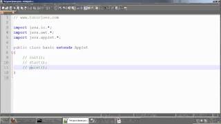 Basic Applet Program In Java Tamil