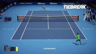 TIEBREAK - Novak Djokovic Vs Roger Federer I Nitto ATP Finals I Legendary AI (PS5)