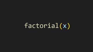 Creating the factorial function in js