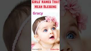 Girls’ Names That Mean ‘Blessing’ #shorts #babynames