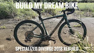 Dream bike rebuild Specialized Deverge #cycling2adventure #specialized #redshift #cycling #travel