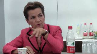 Christiana Figueres - Talks to the Adopt a Negotiator Trackers at the UNFCCC talks in Tianjin