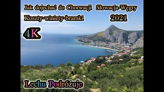 Beautiful Croatia 2021 cz1 Droga do Chorwacji przez Słowację i Węgry, koszty trasa winiety.